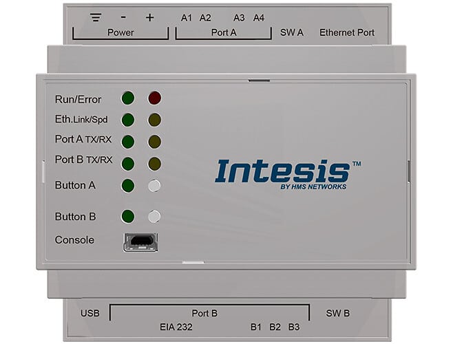 Intesis KNX TP Modbus TCP RTU Server Gateway 600 pistettä